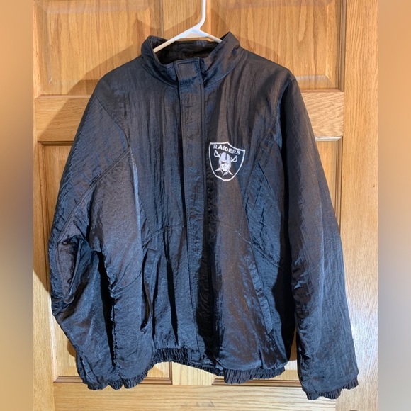 Vintage Retro 90’s Apex One Oakland Raiders Pro Line Puffer Jacket XL - Hip Hop - Picture 2 of 12